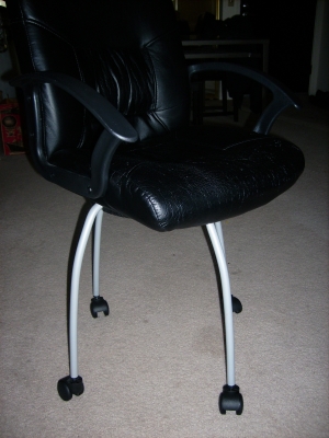 Now no one, NO ONE I SAY!!! WILL DARE to sit in frankenchair! Now no one, NO ONE I SAY!!! WILL DARE to sit in frankenchair!