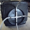 From the underside, attaching hardware instaled to preexisting threaded holes.