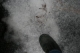 Foot on ice