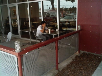 The person (at Chipotle)