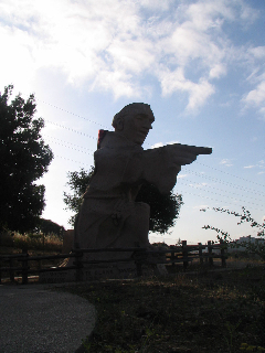 Do you think that fence is there so he doesn't escape? Do you think that fence is there so he doesn't escape?