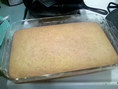 Baked cake