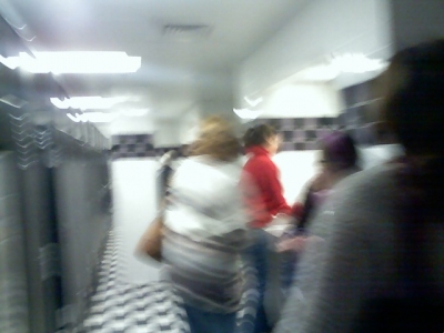 Bathroom with people in it