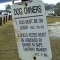 Dog park sign