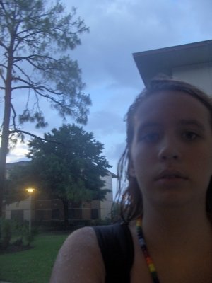 Me standing in the rain