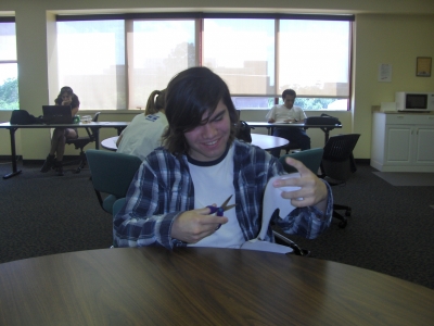 Mr. Williams started cutting out our fortunes.