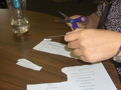 We eventually had to take the scissor away from Mr. William