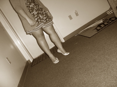 I tip-toed the floor,