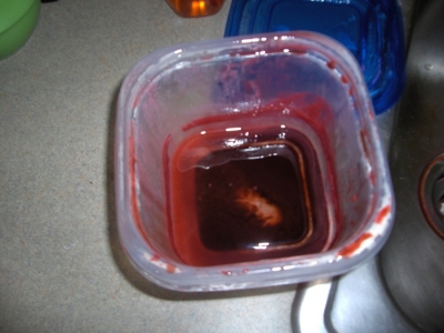 Attempting to clean the container did not go as well as hoped...