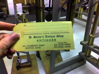 tag found in the clock case