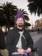 The purple knitted mohawk