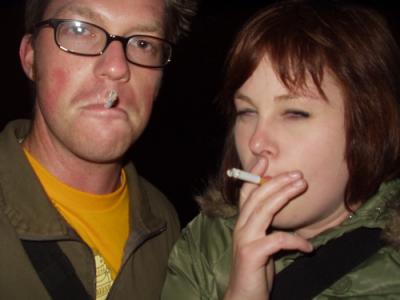 smoking in the botanical garden