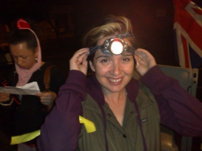 Elena The Fearless getting ready to excavate checkpoint 4.