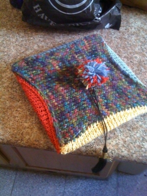 Knitted Graduation Cap Cozy