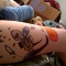 Ang's leg, Jay's drawing