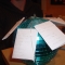 Disco ball with notes attached.JPG Disco ball with notes attached.JPG