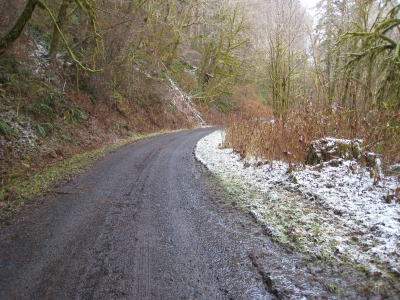 The first hints of snow.