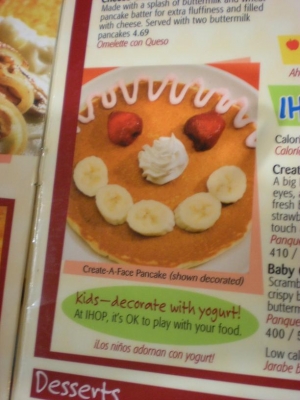 Create-A-Face Pancake