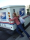 Hugging the Mail Truck