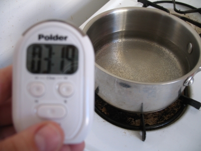 starting to form little bubbles