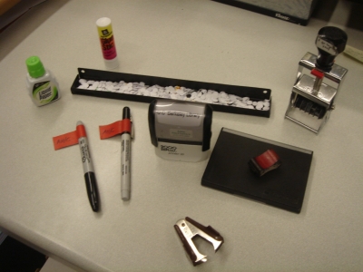 Tools found at the Circ Desk