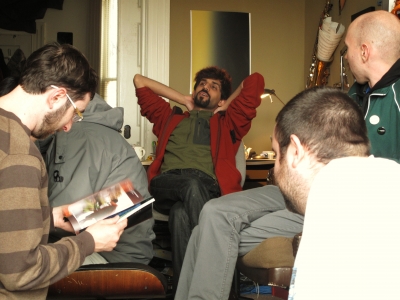 ... shooting the shit,