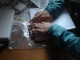 folding to fit plasic sleeve