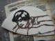 bisque fired, pigment applied