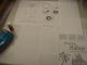 scrap papers, adhered together