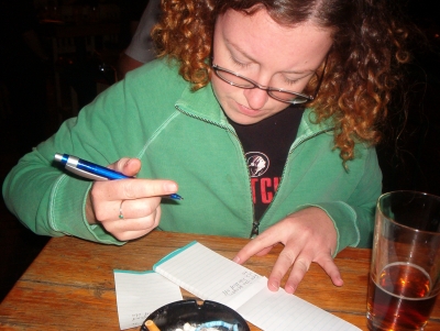 Writing The Note Over Drinks Writing The Note Over Drinks