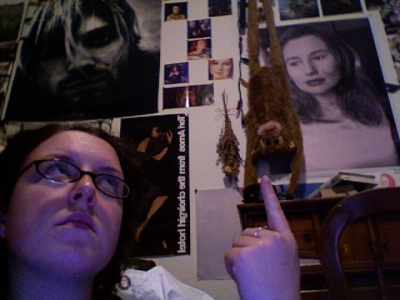 sloth/monkey hand puppet 