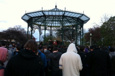 Moments before the runners are set free...