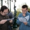 L to R it's Me, Jake and Paul... incredibly serious about our maps.