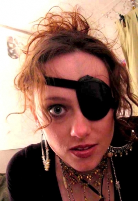 Getting dressed for work.