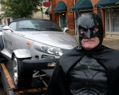 Insane? What's insane about dressing up in a SuperSuit? Huh?