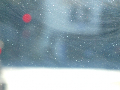 Dust on the windshield. Kyle goes abstract.