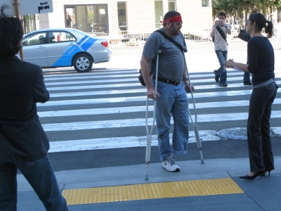 This guy had only one leg and he still signed the Uplican's petition. This guy had only one leg and he still signed the Uplican's petition.