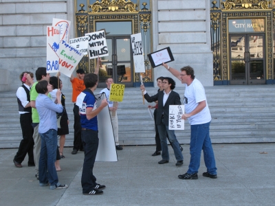 Battle on the Steps of City Hall. Battle on the Steps of City Hall.