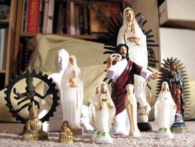 Jesus and his mom's friends.