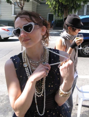 Bex dripping with pearls. Bex dripping with pearls.