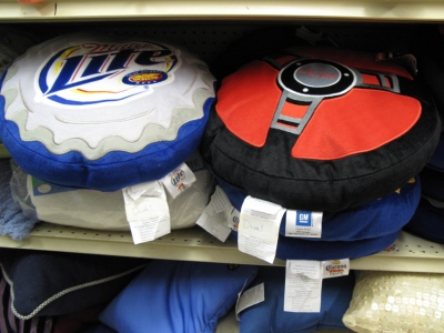 Classy matching set of throw pillows.