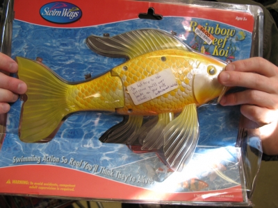 Battery operated Koi. Battery operated Koi.