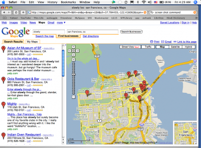Slowly Mapping.
