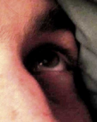 The left eye shows what he sees within.