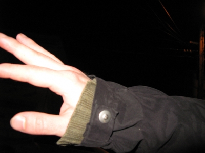 Groping.