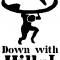 Down with Hills Stencil Logo by Bex.