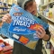 Kyle with giant sheet of Rice Krispie Treat.