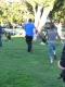 Sean was spotted sitting peacefully under a tree.