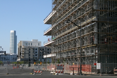 construction abounds in the dogpatch neighborhood.