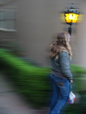 Lamp. Me. Blurry fun.